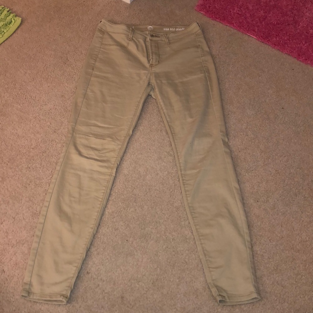 Khaki Jeggings
